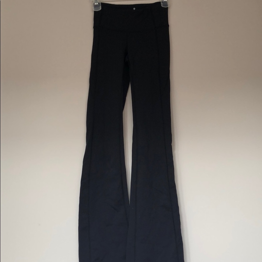 ATHLETA Black yoga pants with Wide leg bottom